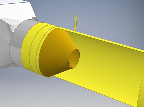 Przepustnica tekstylna
